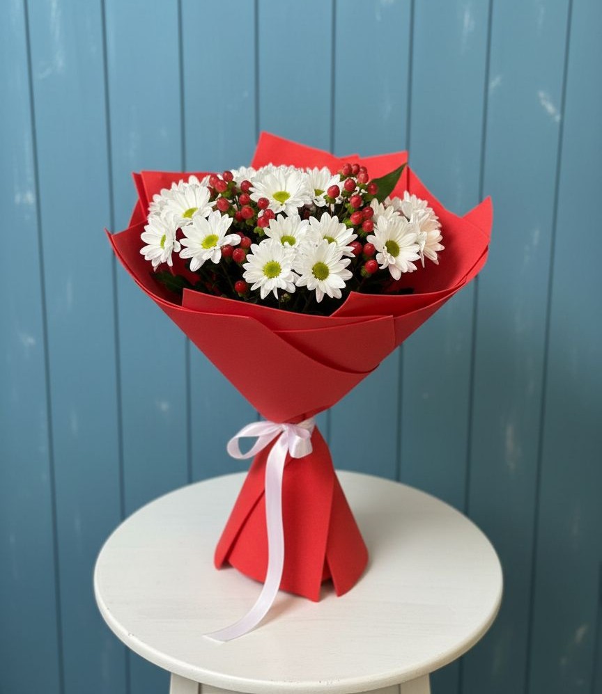 Букет цветов из: Хризантемы в Старобжегокайском