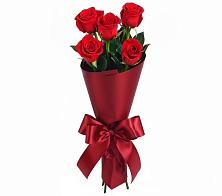 Букет 5 Красных роз Эдлесс Лав в Старобжегокайском