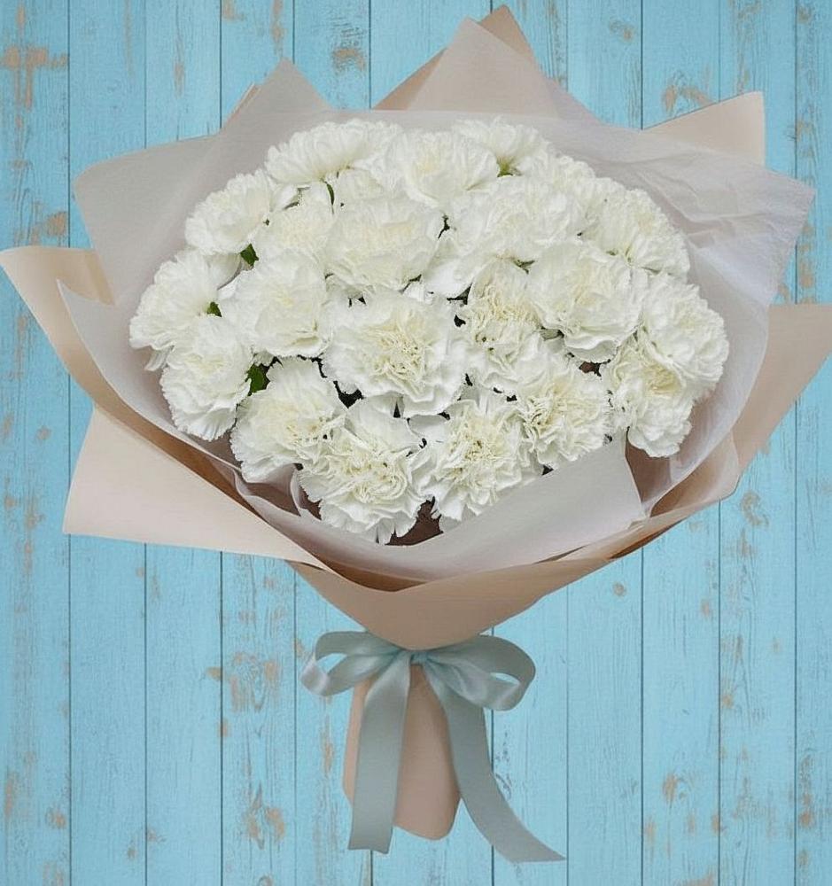 Букет цветов из: Гвоздики в Старобжегокайском