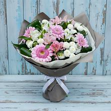 Букет цветов из:  Герберы, Альстромерии и Хризантемы #REPLACE_PRED# Старобжегокайском