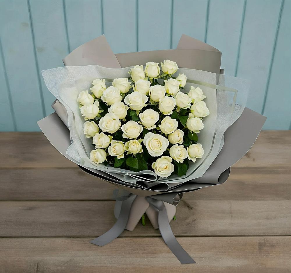 Букет Белоснежная нежность в Старобжегокайском