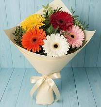 Букет цветов из:  Герберы в Старобжегокайском