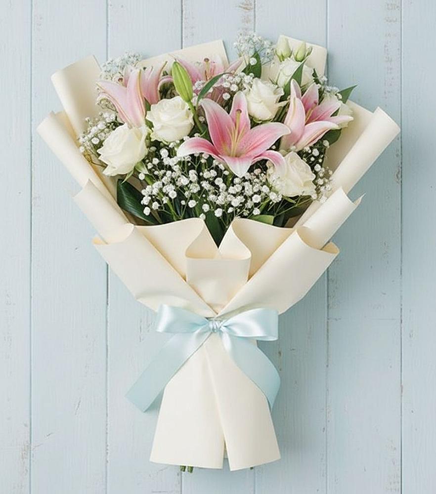 Букет цветов из: Лилии в Старобжегокайском