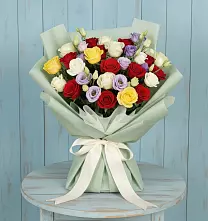 Букет цветов из:  Розы в Старобжегокайском