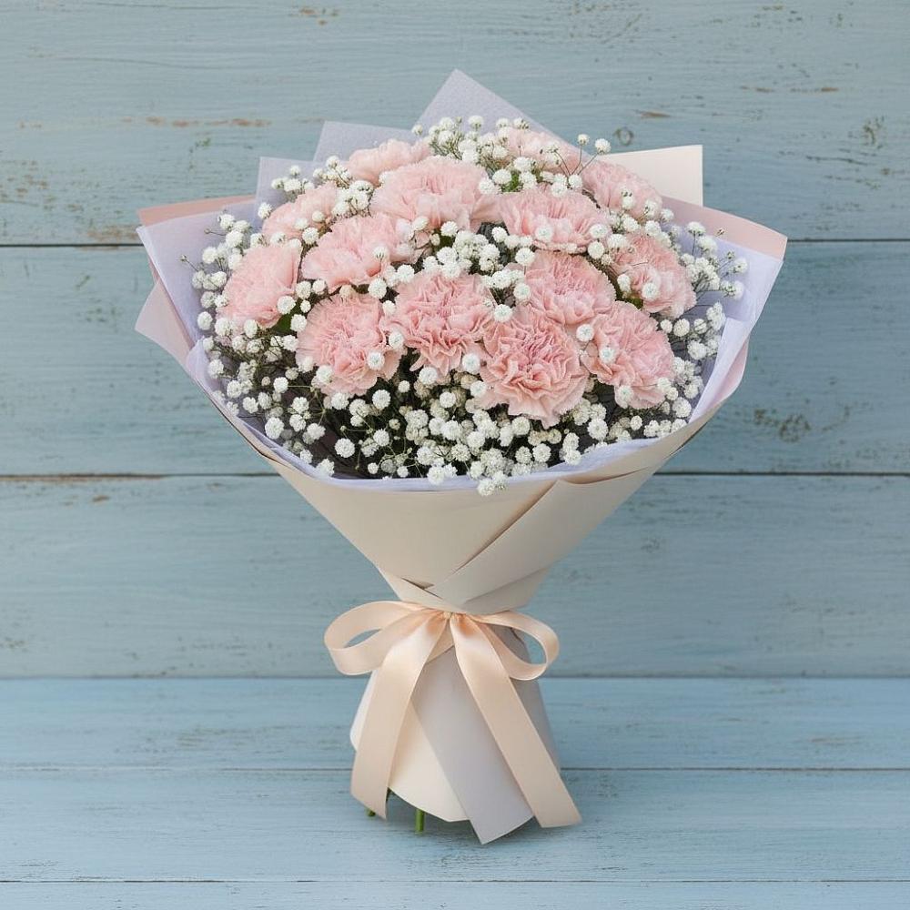 Букет цветов из: Гвоздики в Старобжегокайском