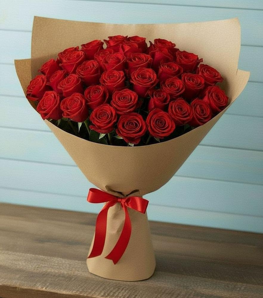 Букет Красные розы Милано в Старобжегокайском