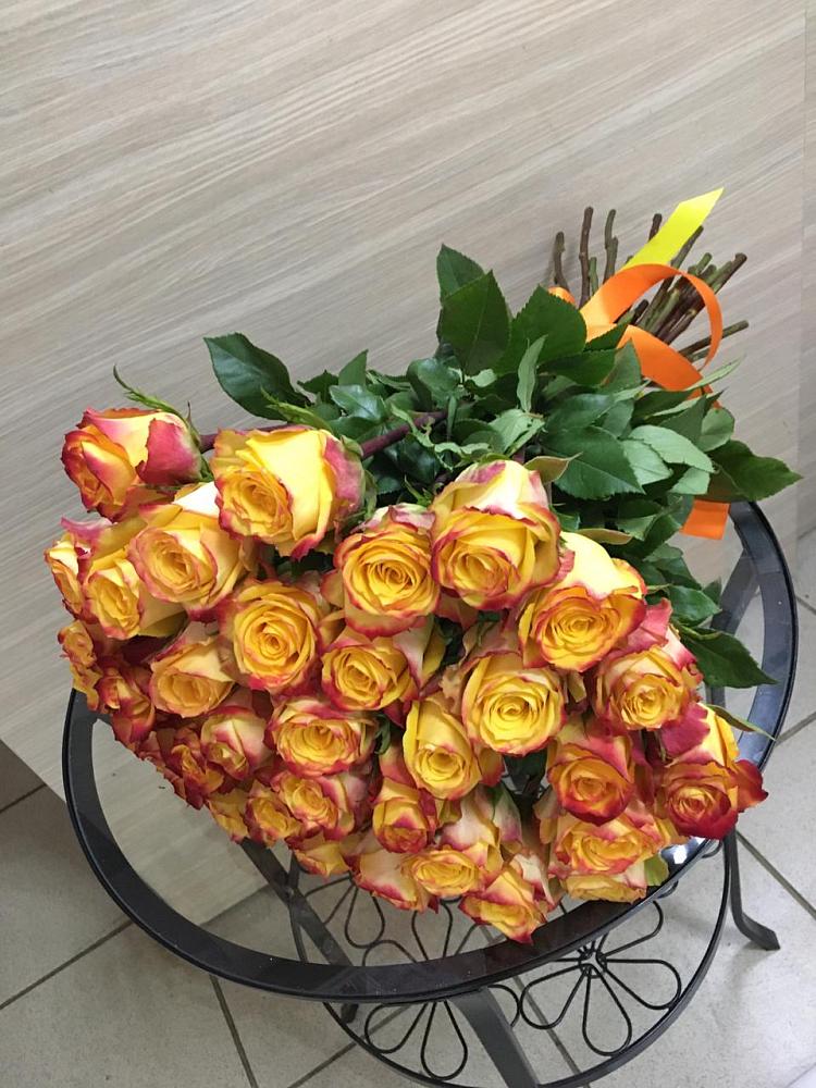 Букет Желтые розы в Старобжегокайском