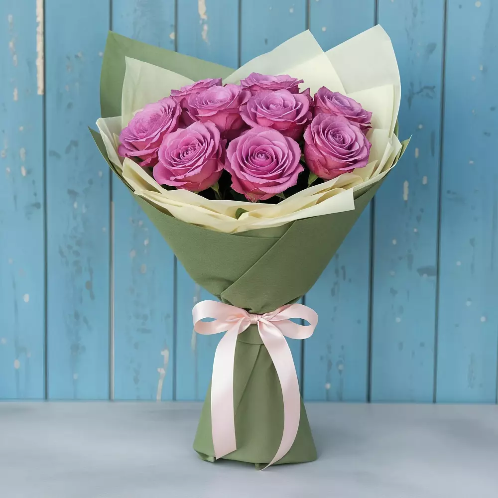 Букет Розы Фёрст Леди в Старобжегокайском